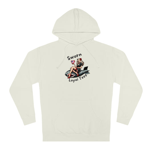 Hooded Sweatshirt- SLT Pinup on Shark