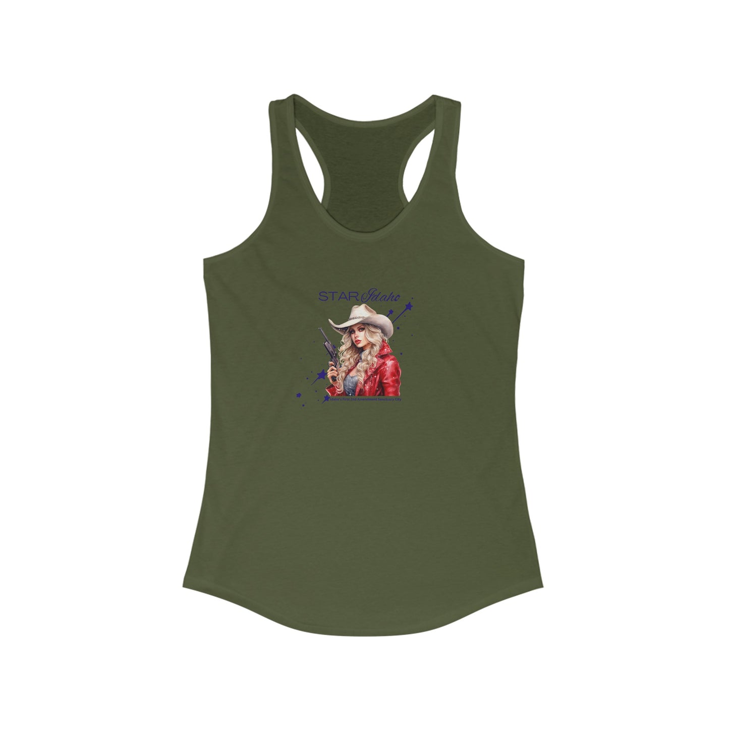 Star Open Carry -Women's Ideal Racerback Tank