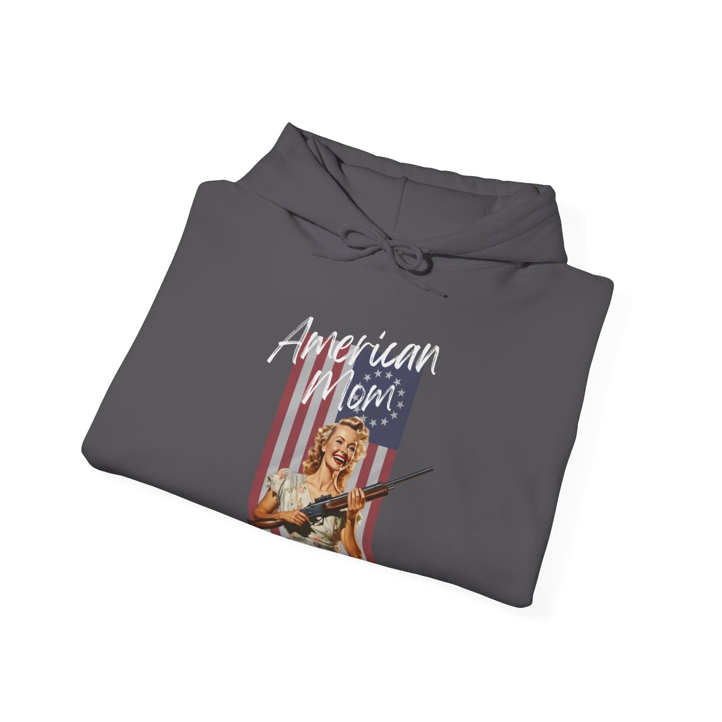 Hooded Sweatshirt- American Mom