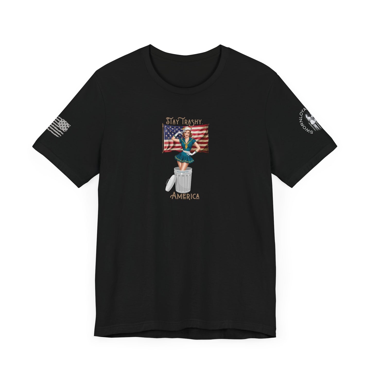 Unisex Tee - Stay Trashy America/ Trump