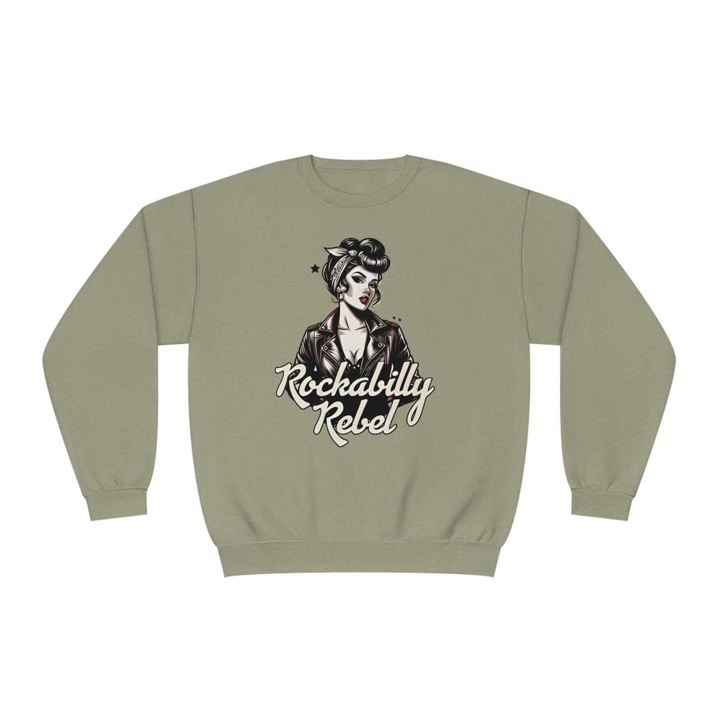 Crewneck Sweatshirt- Rockabilly Rebel
