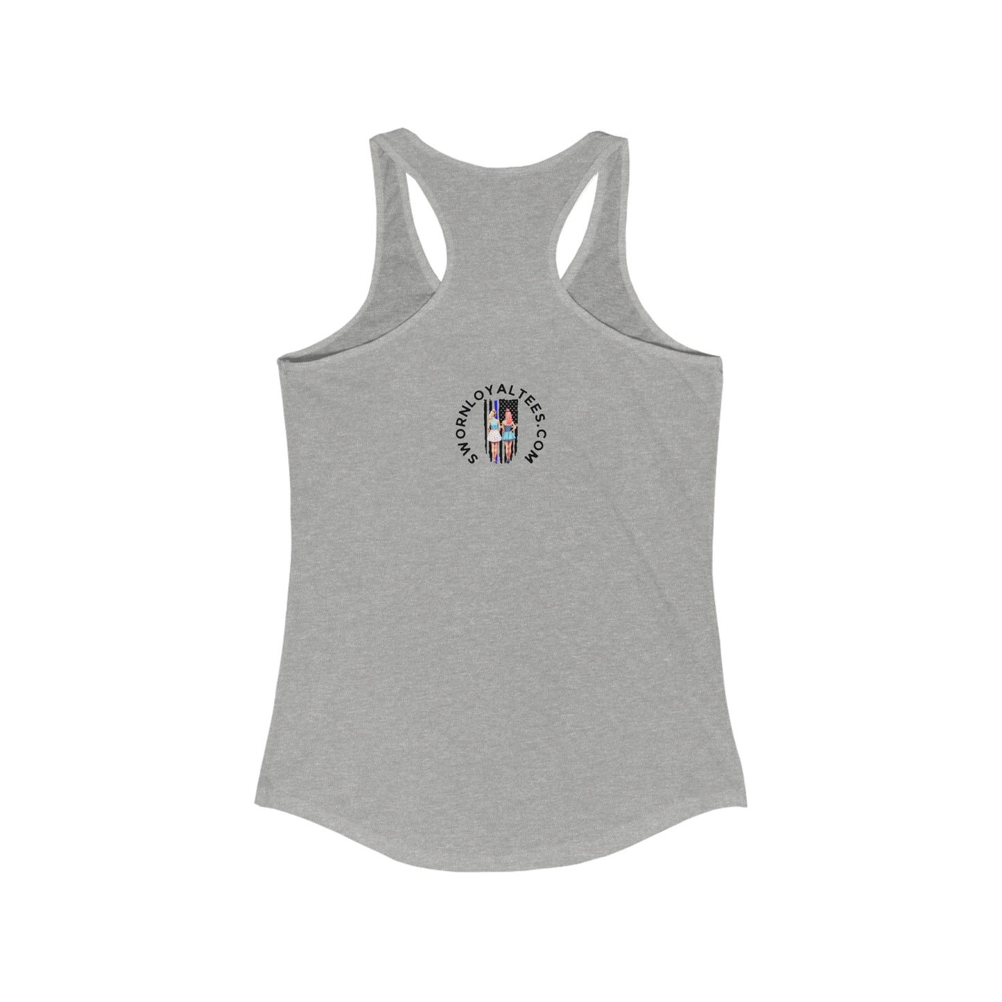Idaho Route 44 Pinup Tank Top – Vintage Car Girl Graphic – Retro Americana Style – Women’s Racerback