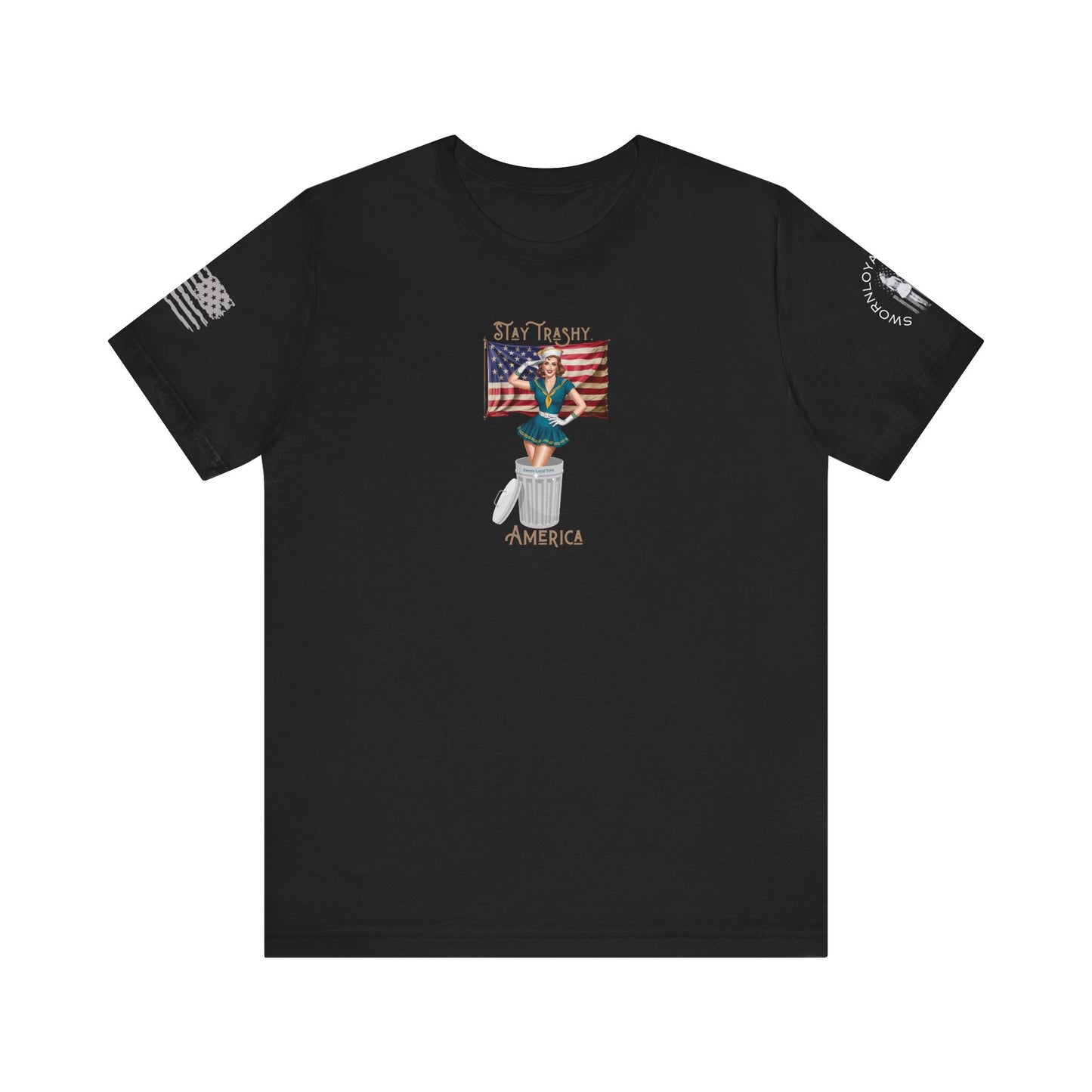 Unisex Tee - Stay Trashy America/ Trump