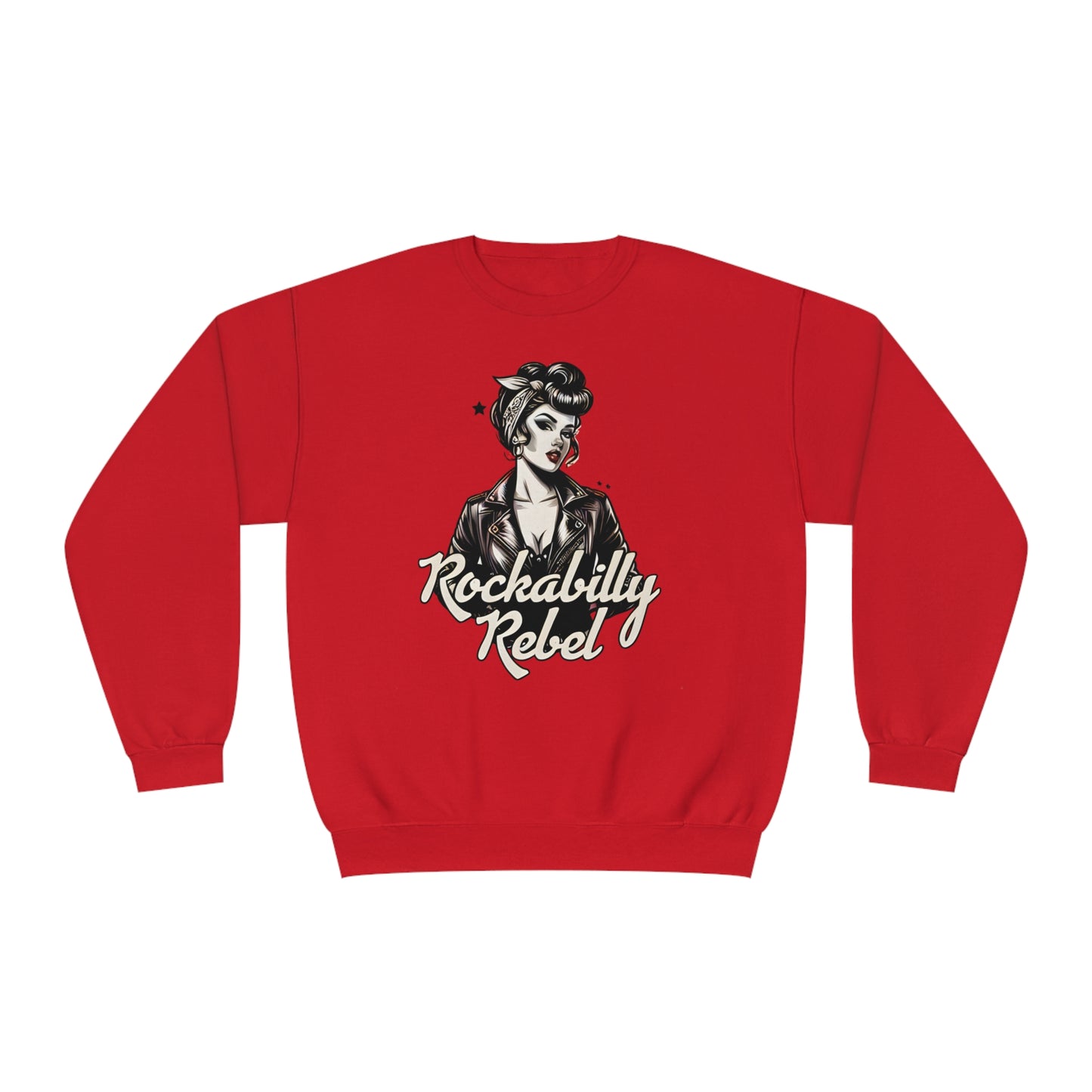 Crewneck Sweatshirt- Rockabilly Rebel