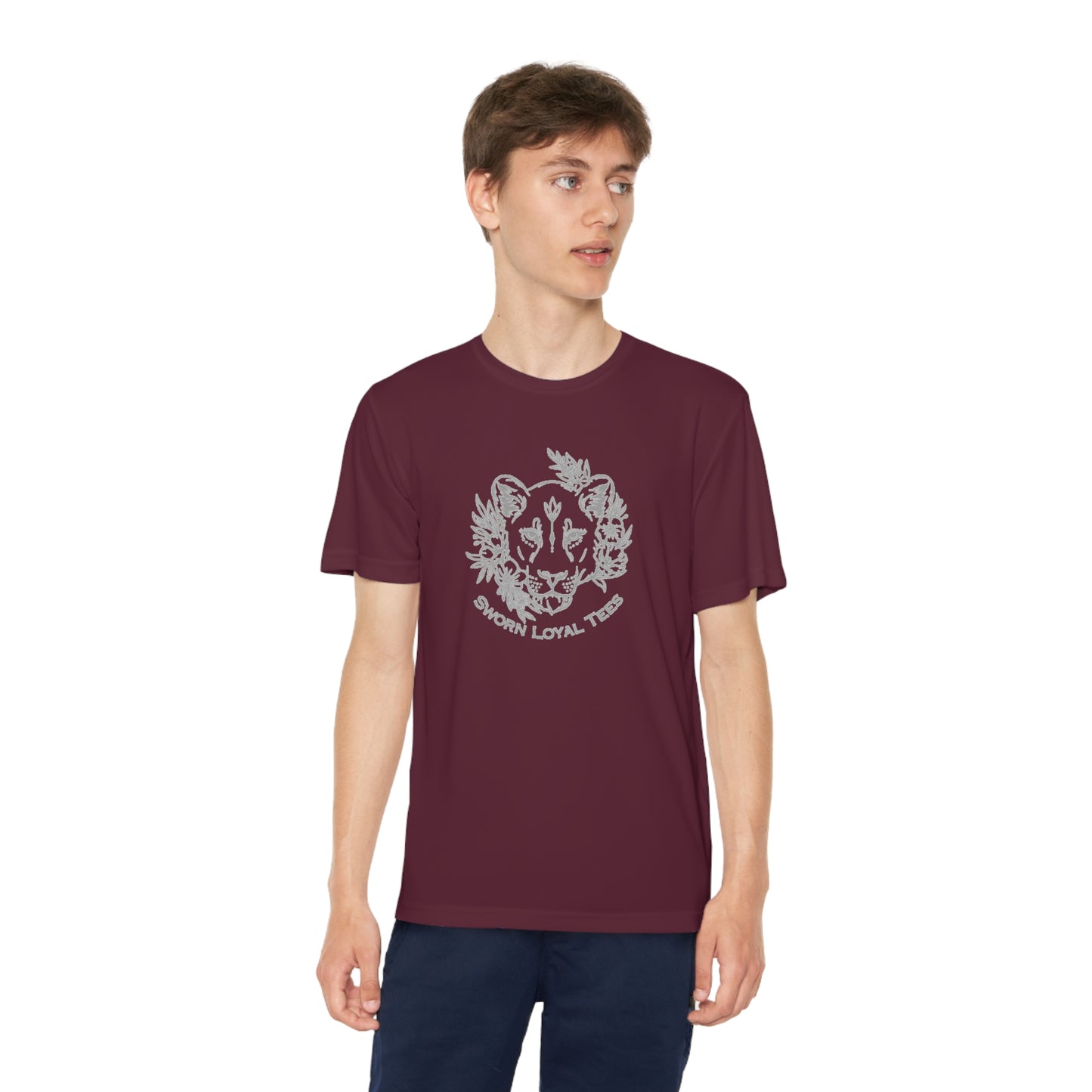 Youth Tee Lion Logo (wicking shirt)