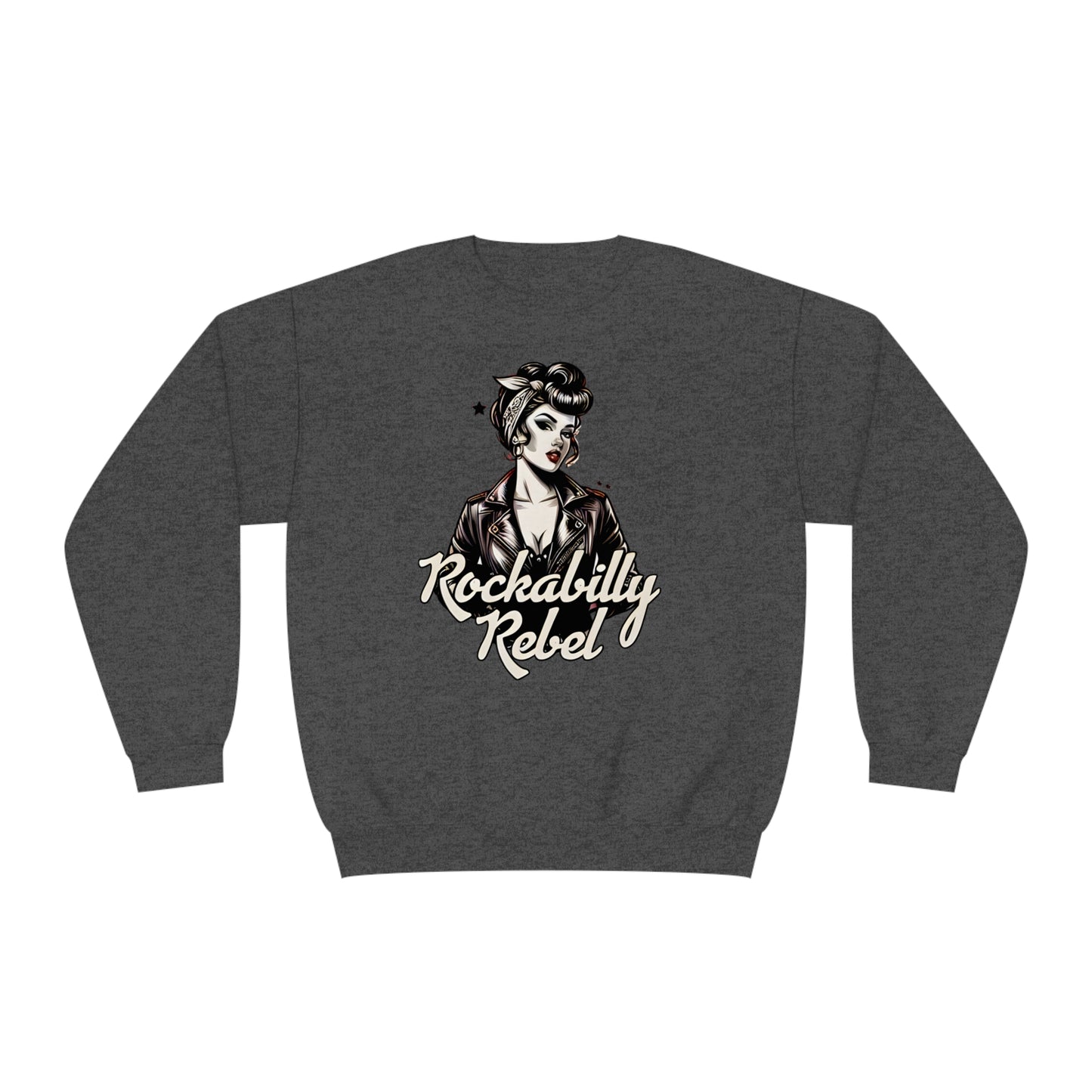 Crewneck Sweatshirt- Rockabilly Rebel