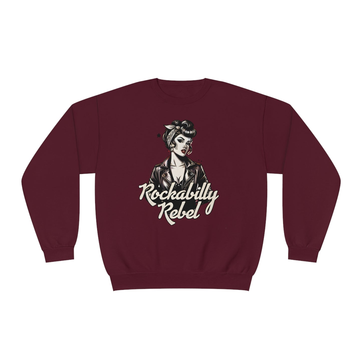 Crewneck Sweatshirt- Rockabilly Rebel