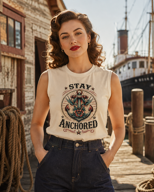 Stay Anchored Muscle Tank Top