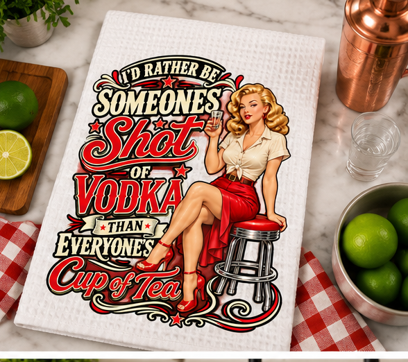 Shot of Vodka Tea Towel