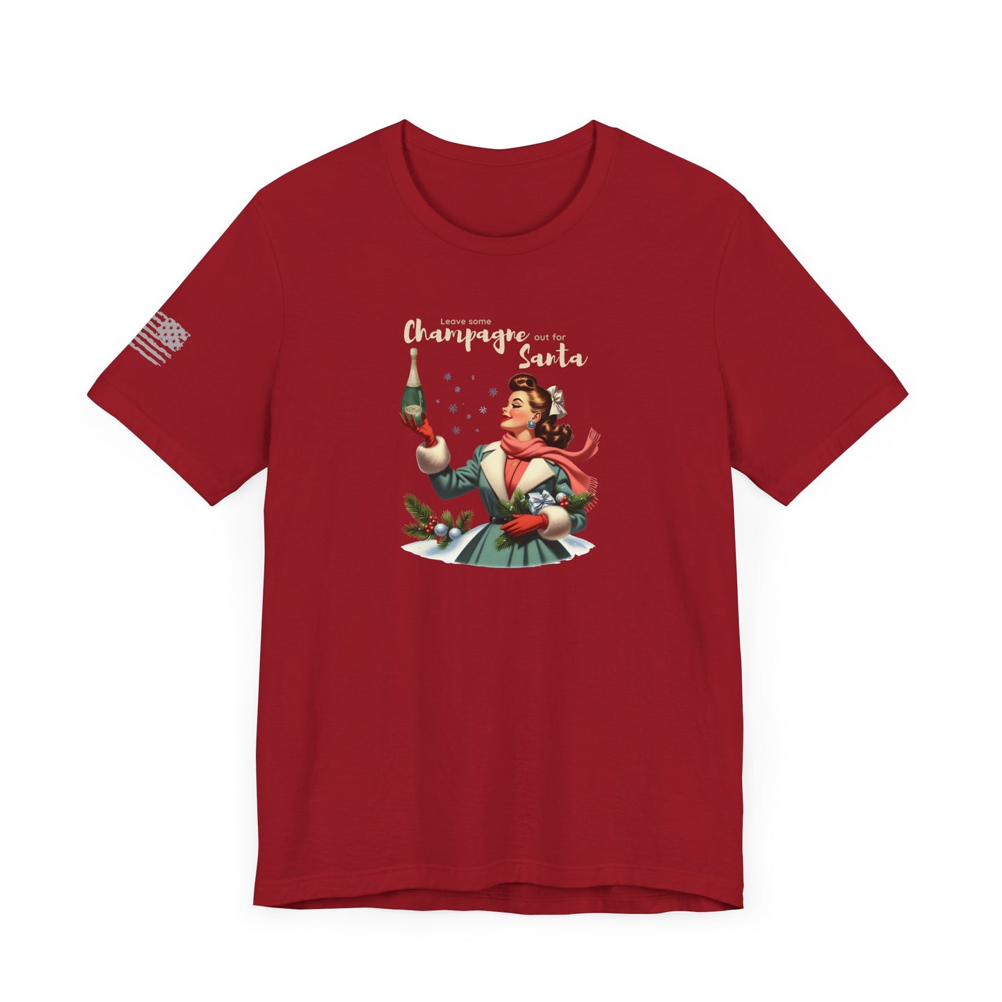 Leave Some Champagne out for Santa Unisex Jersey Short Sleeve Tee