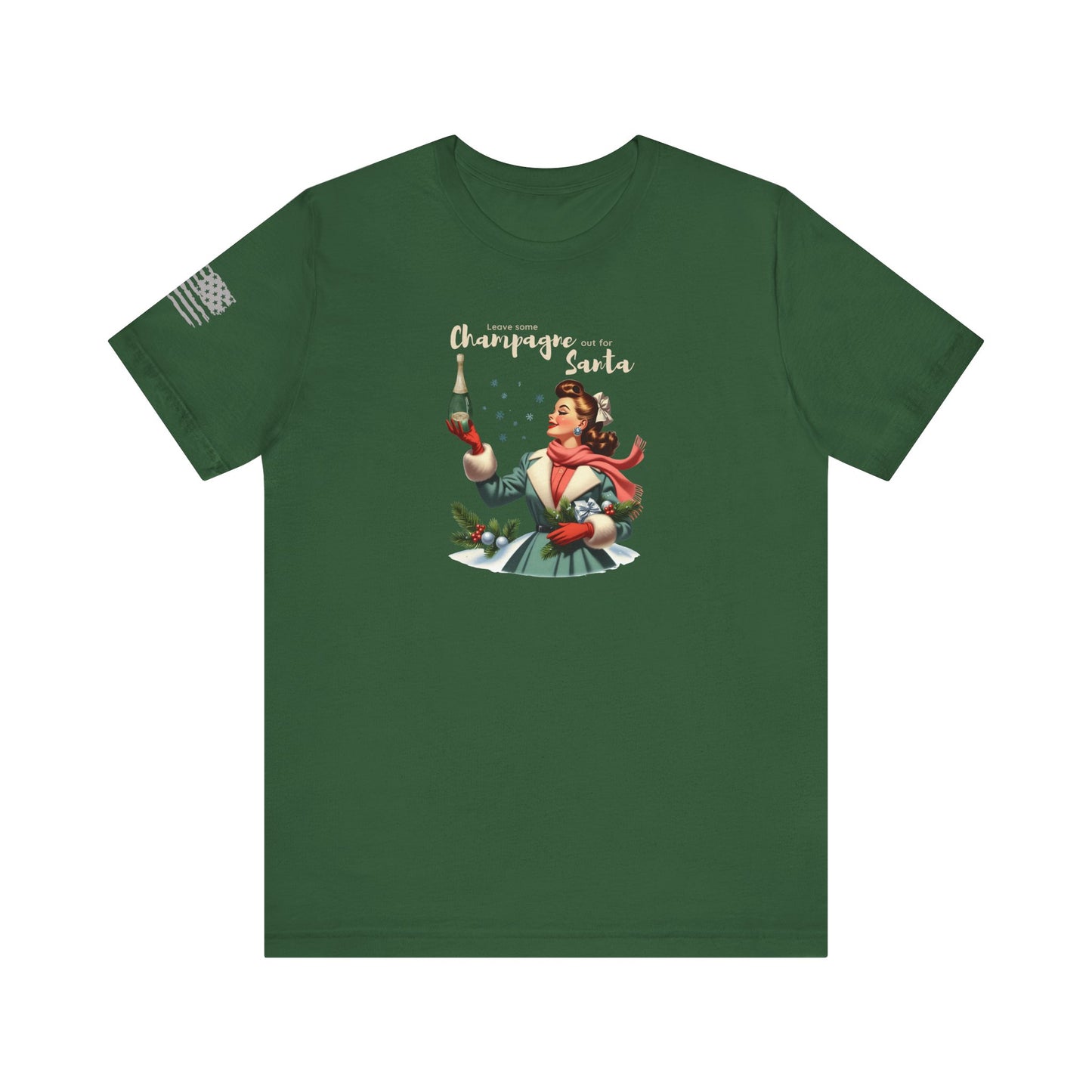 Leave Some Champagne out for Santa Unisex Jersey Short Sleeve Tee