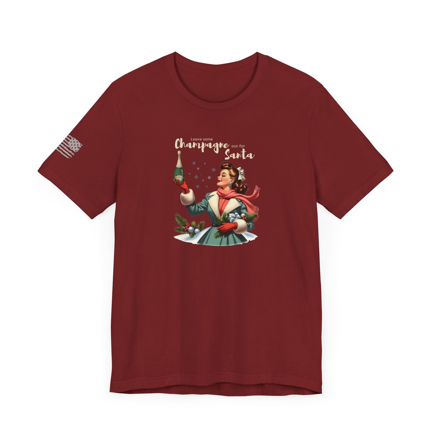 Leave Some Champagne out for Santa Unisex Jersey Short Sleeve Tee