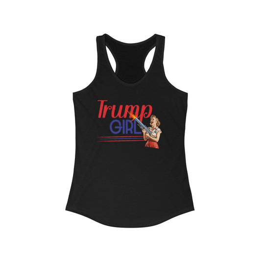 Women's Ideal Racerback Tank- Trump girl