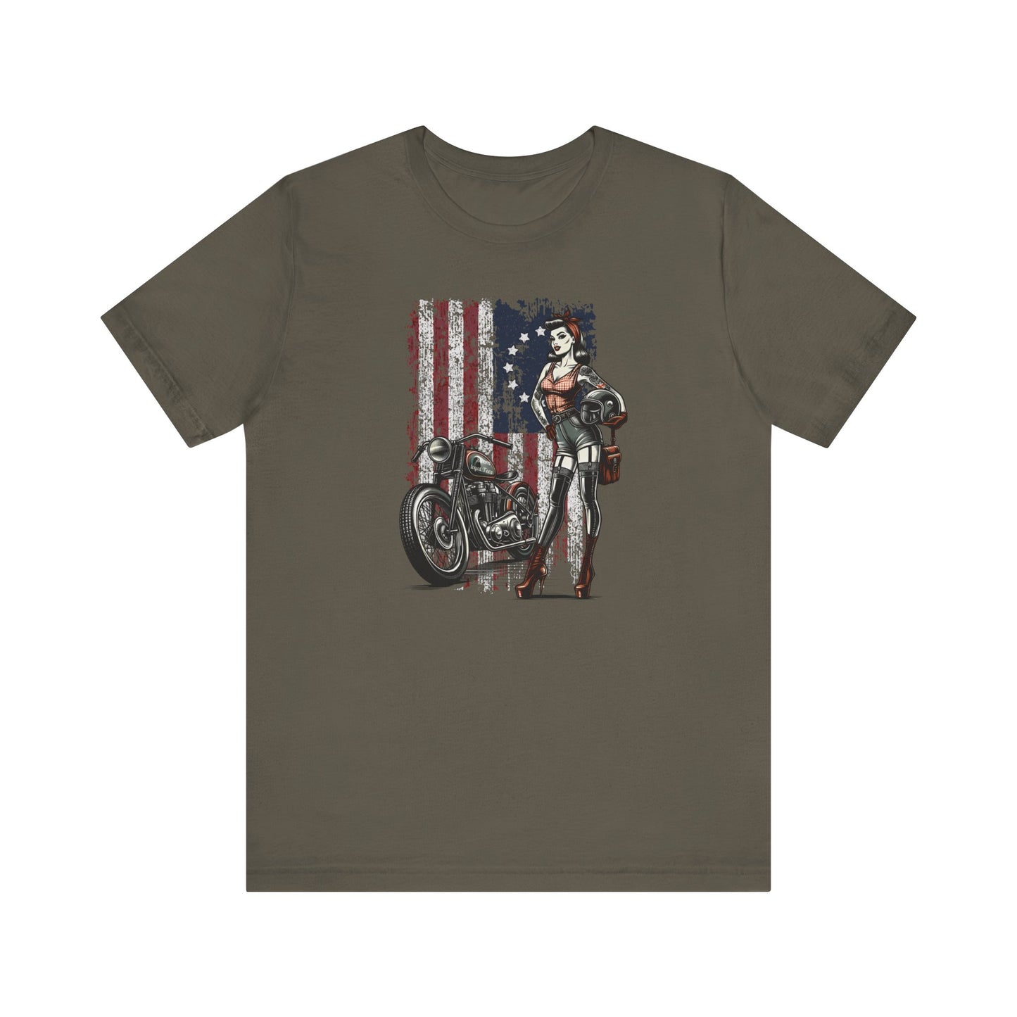 Unisex T- American Biker chic Joanie