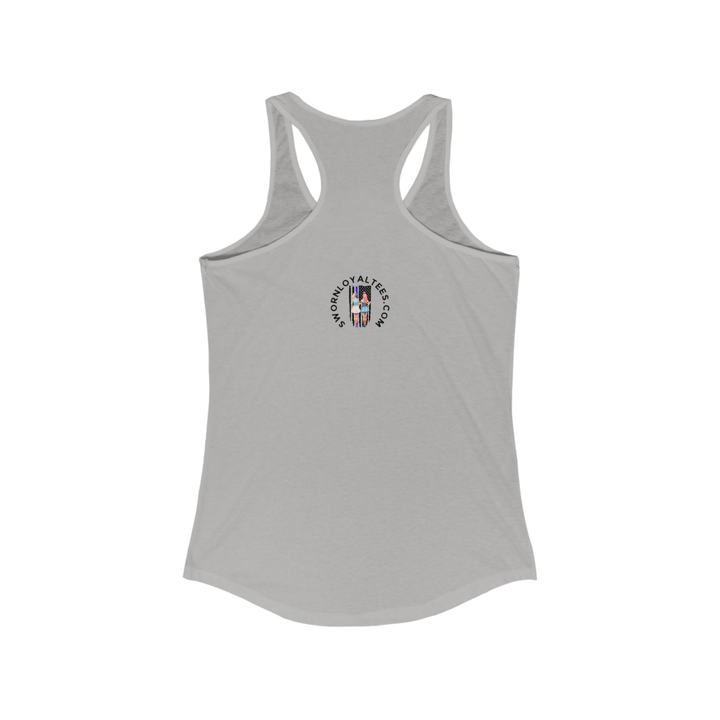 Women's Tank- SLT police messy bun