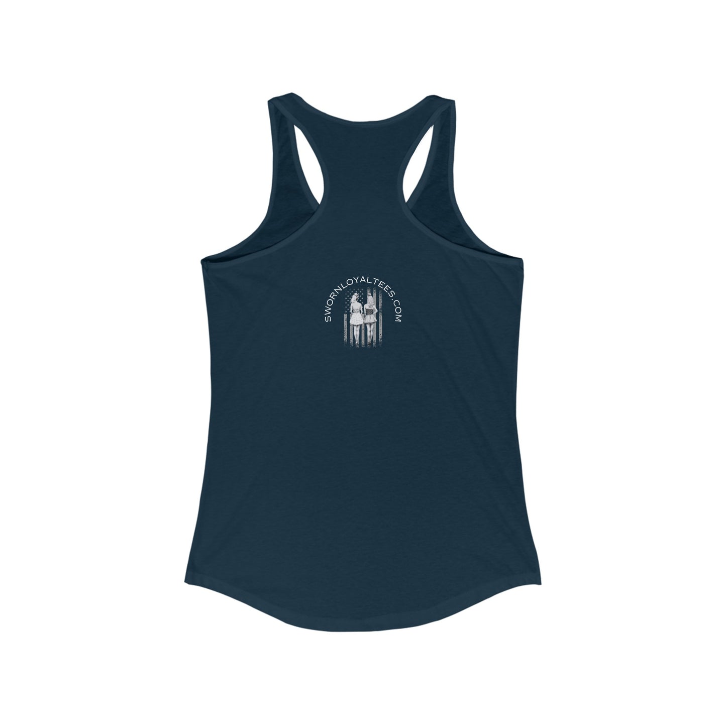 Dead Inside Skull Pinup -Women's Ideal Racerback Tank