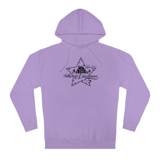 Merry Christmas Star, ID Unisex Hooded Sweatshirt