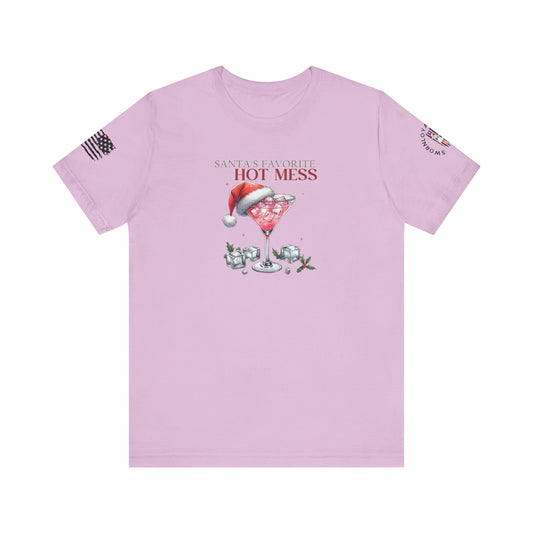 Santa's Favorite Hot Mess Unisex Jersey Short Sleeve Tee