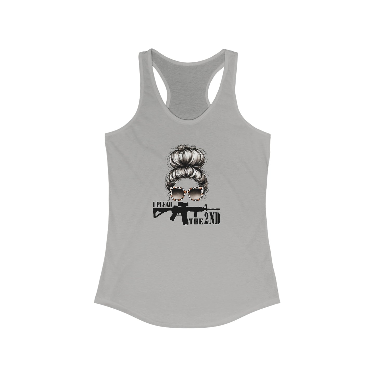 Women's Ideal Racerback Tank- I plead the 2nd