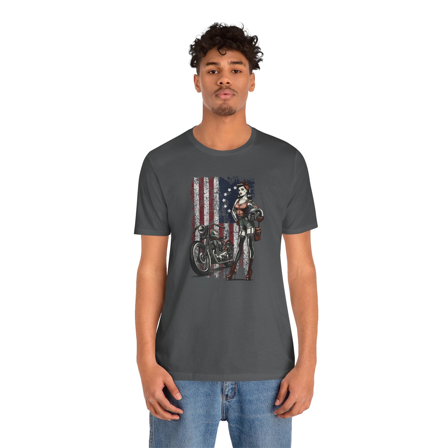 Unisex T- American Biker chic Joanie