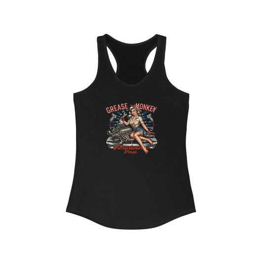 Women's Ideal Racerback Tank- Grease Monkey