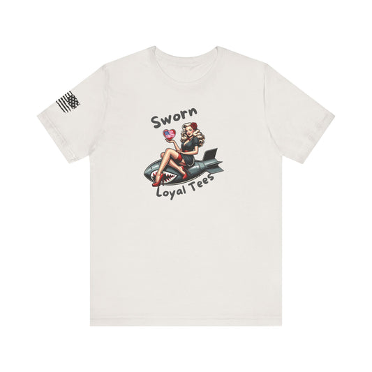 Unisex Tee- SLT pinup on shark