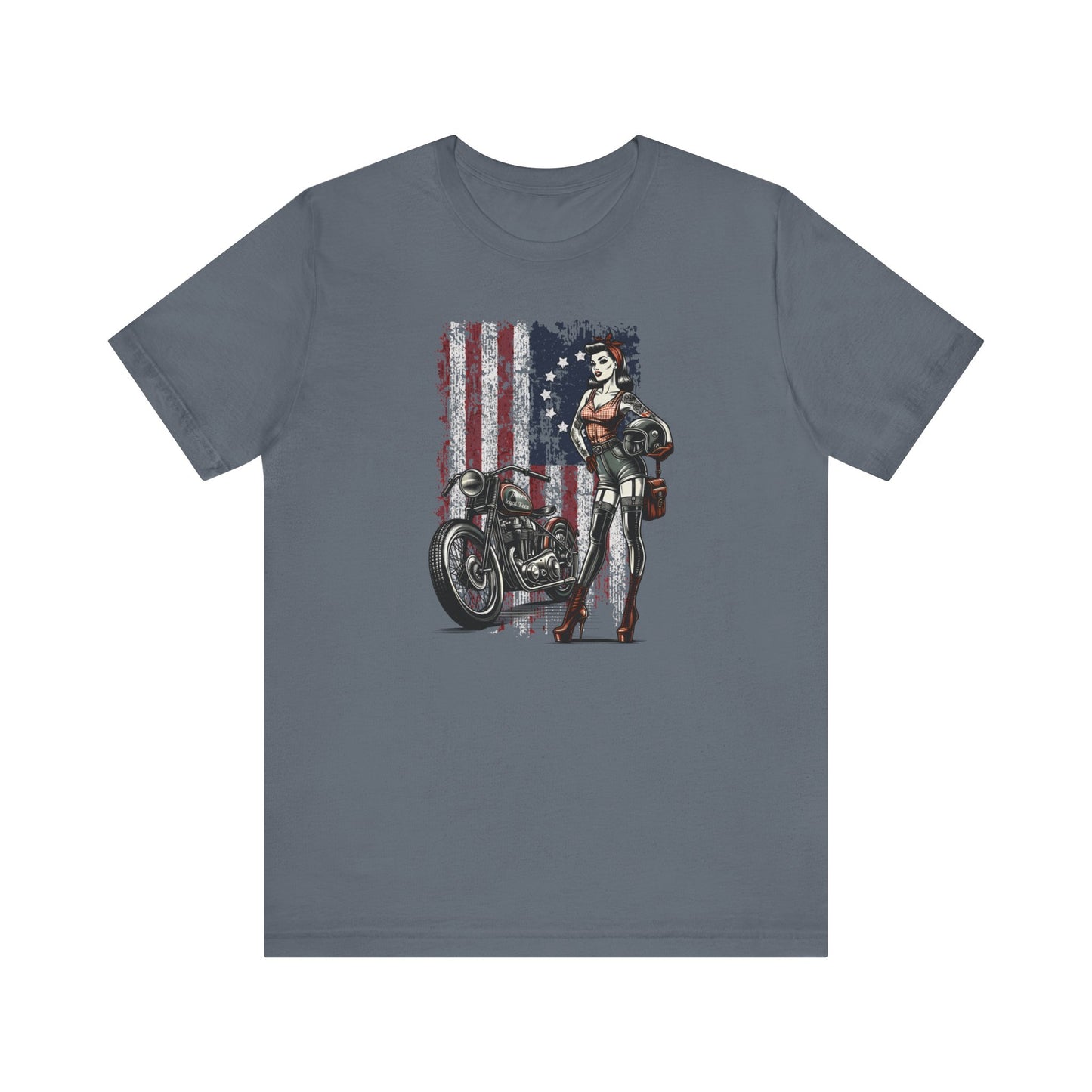 Unisex T- American Biker chic Joanie