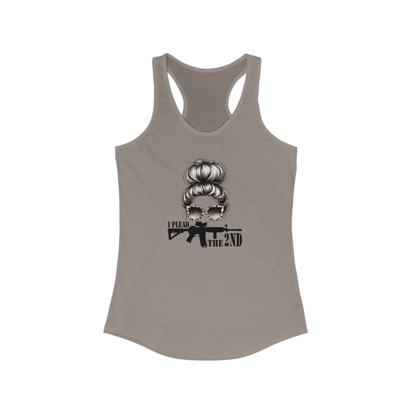 Women's Ideal Racerback Tank- I plead the 2nd