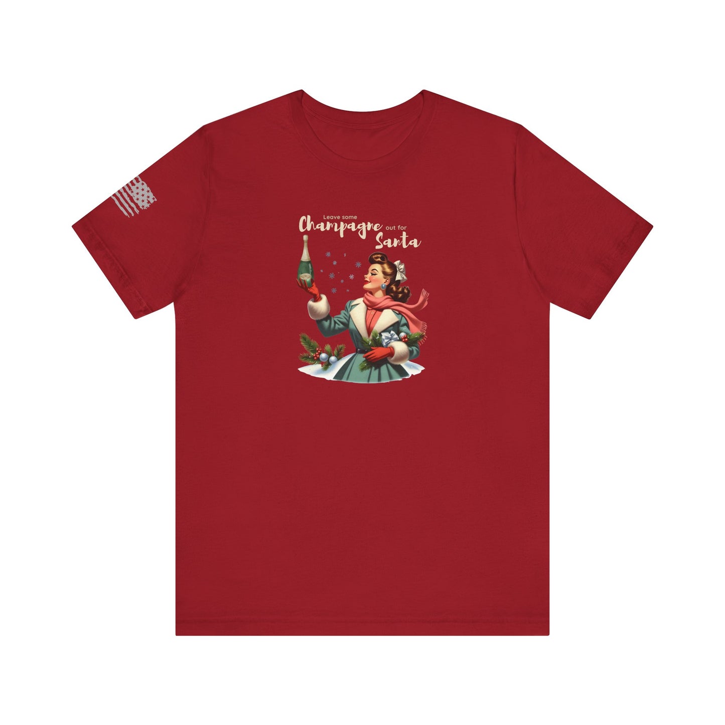 Leave Some Champagne out for Santa Unisex Jersey Short Sleeve Tee