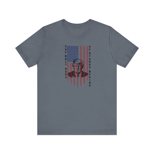 Trump Behind Bars-Unisex Jersey Short Sleeve Tee