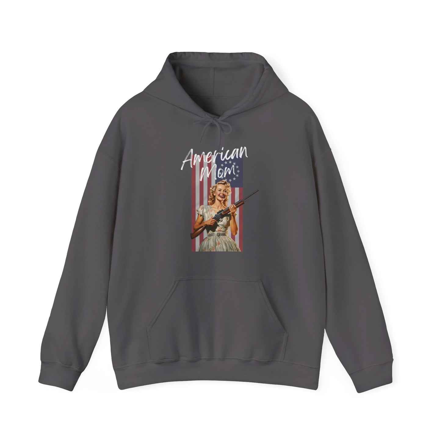 Unisex Heavy Blend™ Hooded Sweatshirt- American Mom