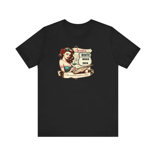 Unisex Tee- Trump Girl w/ map