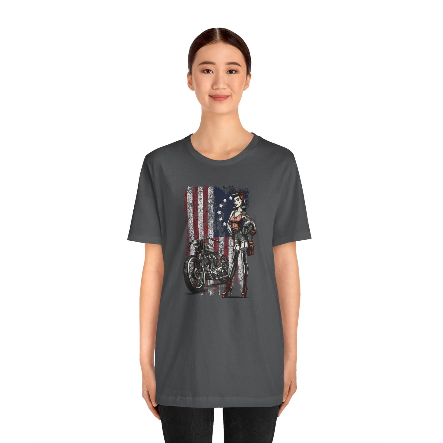 Unisex T- American Biker chic Joanie