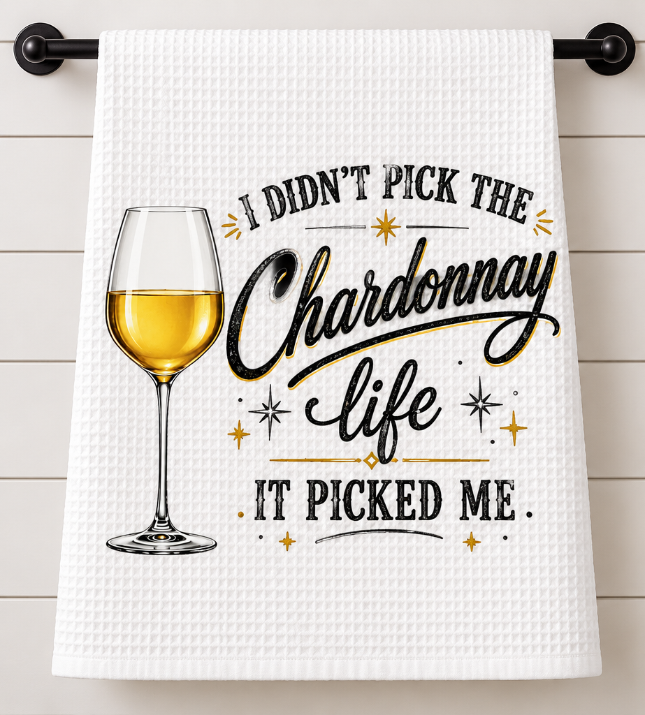 Chardonnay Life Tea Towel