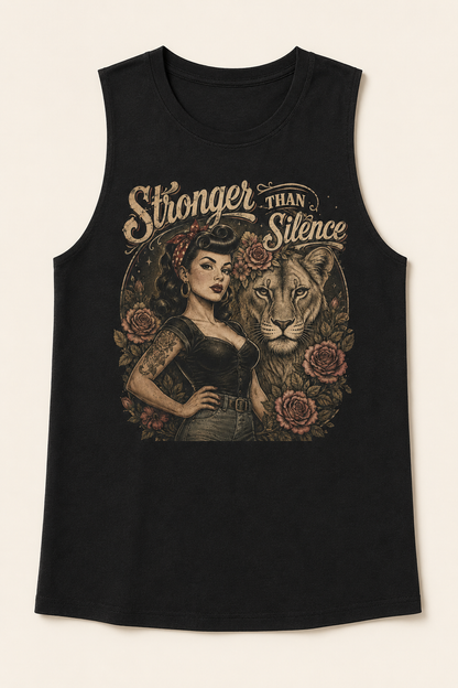 Stronger than Silence Muscle Tank