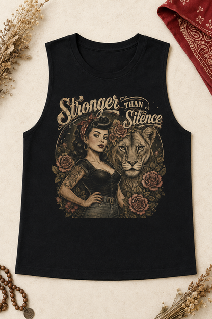Stronger than Silence Muscle Tank
