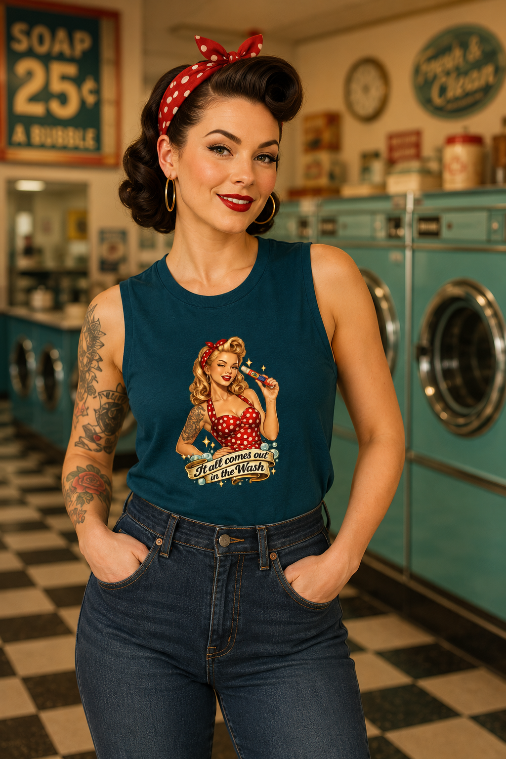 It All Comes Out in the Wash Muscle Tank