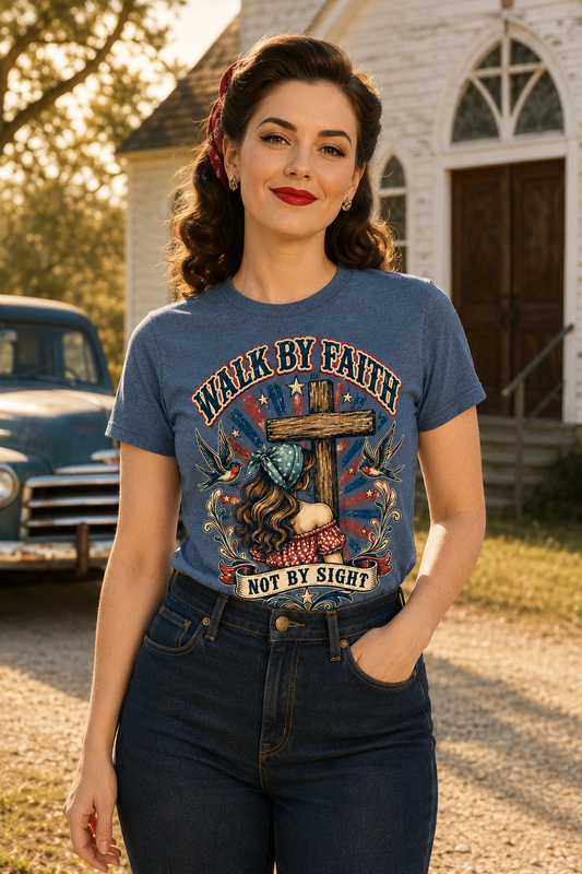 Walk by Faith not by Sight t-shirt