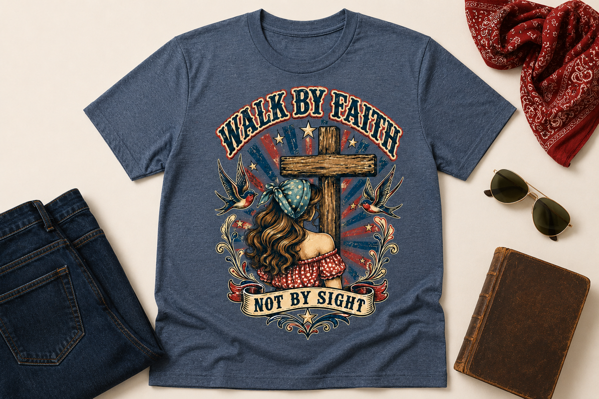 Walk by Faith not by Sight t-shirt