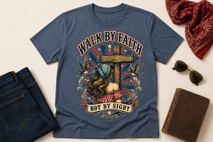 Walk by Faith not by Sight t-shirt
