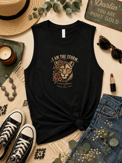 I Am The Storm Muscle Tank Top