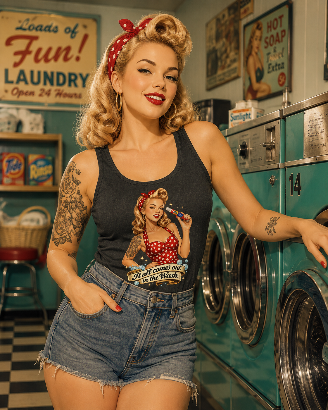 It All Comes Out in the Wash Tank Top