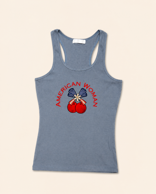 American Woman Cherries Tank Top