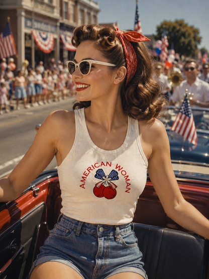 American Woman Cherries Tank Top