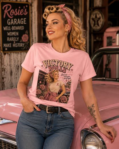 Victory Rolls Breast Cancer Awareness
