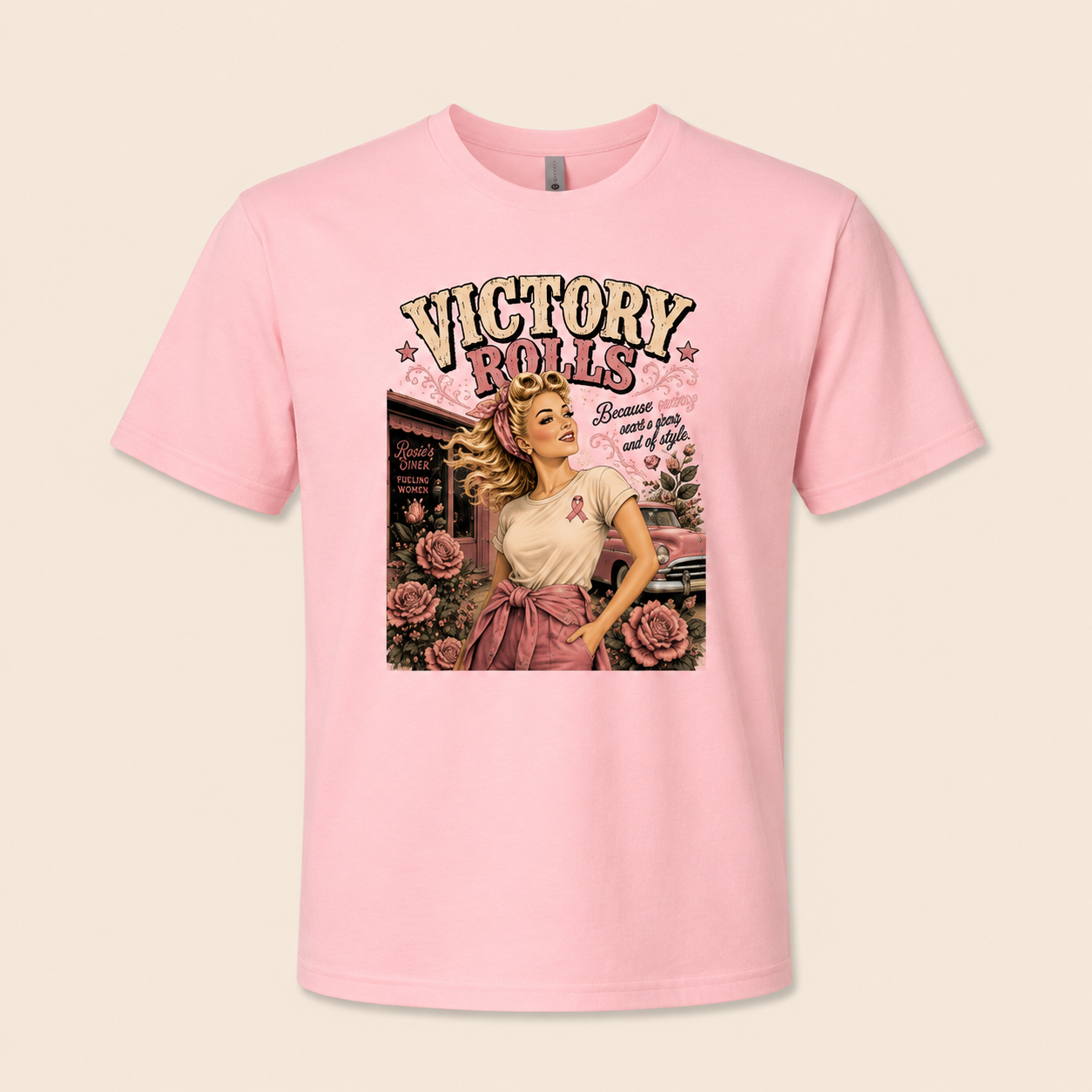Victory Rolls Breast Cancer Awareness
