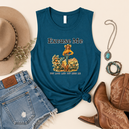Excuse Me Muscle Tank