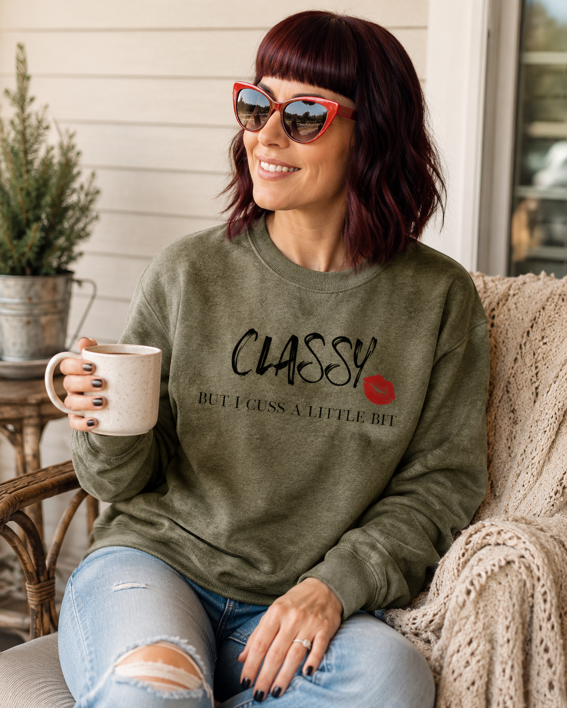 Classy But I Cuss A Little Bit Sweatshirt