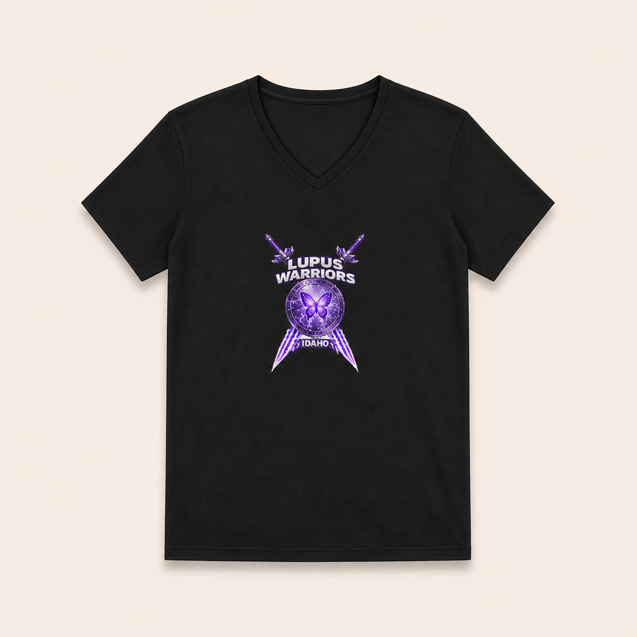 Lupus Warriors of Idaho V-Neck