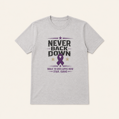 Never Back Down Men's T-Shirt